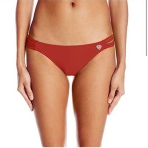 Body Glove Women's Flirty Surf Rider Bikini Bottom in Spice ( Sz Small